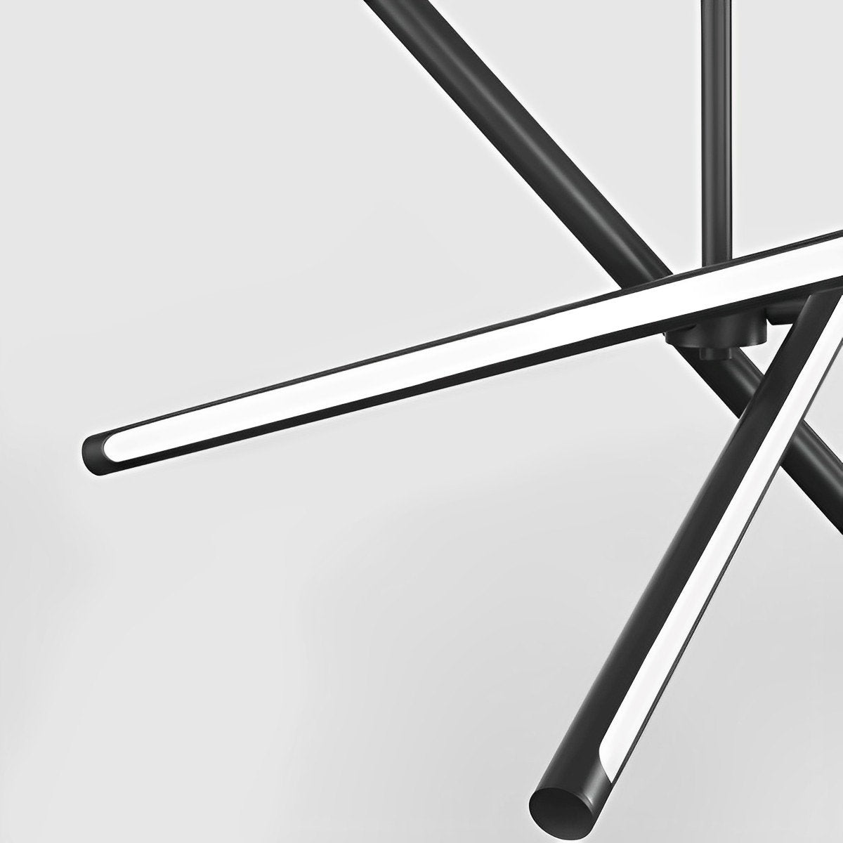 Moderne kroonluchter plafondlamp zwart & wit voor woonkamer