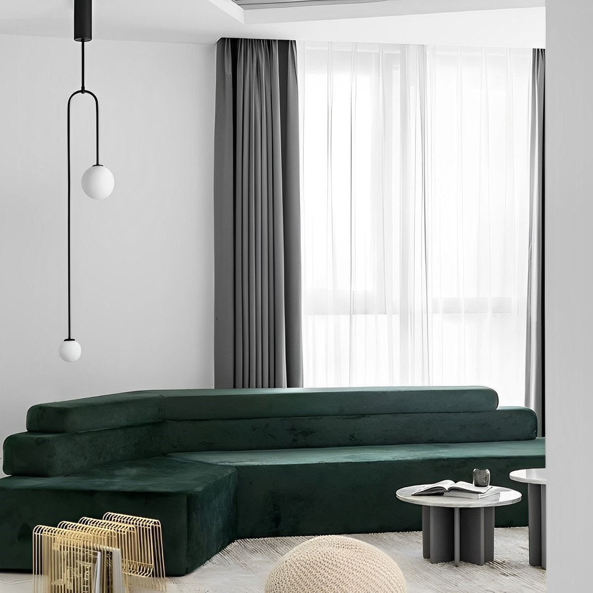 Moderne hedendaagse hangende plafondlamp voor slaapkamer en studeerkamer