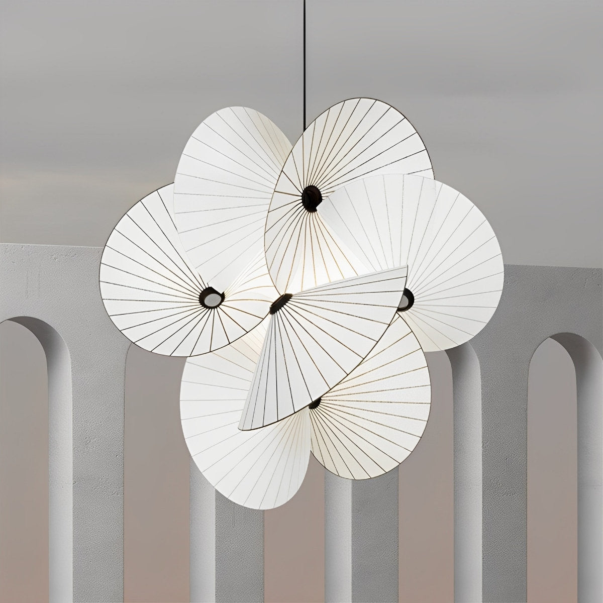 Moderne creatieve minimalistische paraplu kunst kroonluchter licht