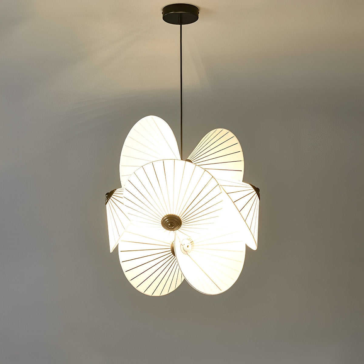 Moderne creatieve minimalistische paraplu kunst kroonluchter licht