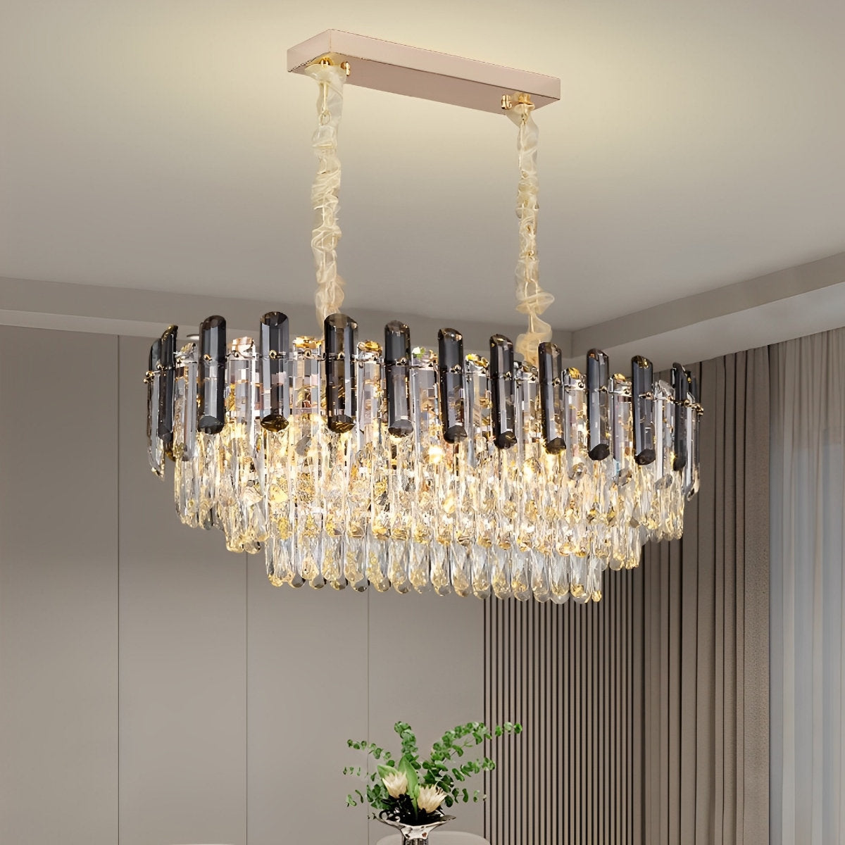 Moderne ronde luxe kristallen plafondlampen