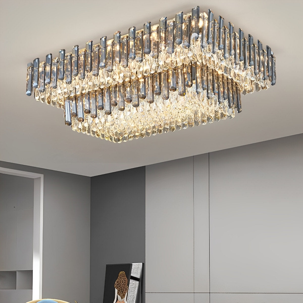 Moderne ronde luxe kristallen plafondlampen