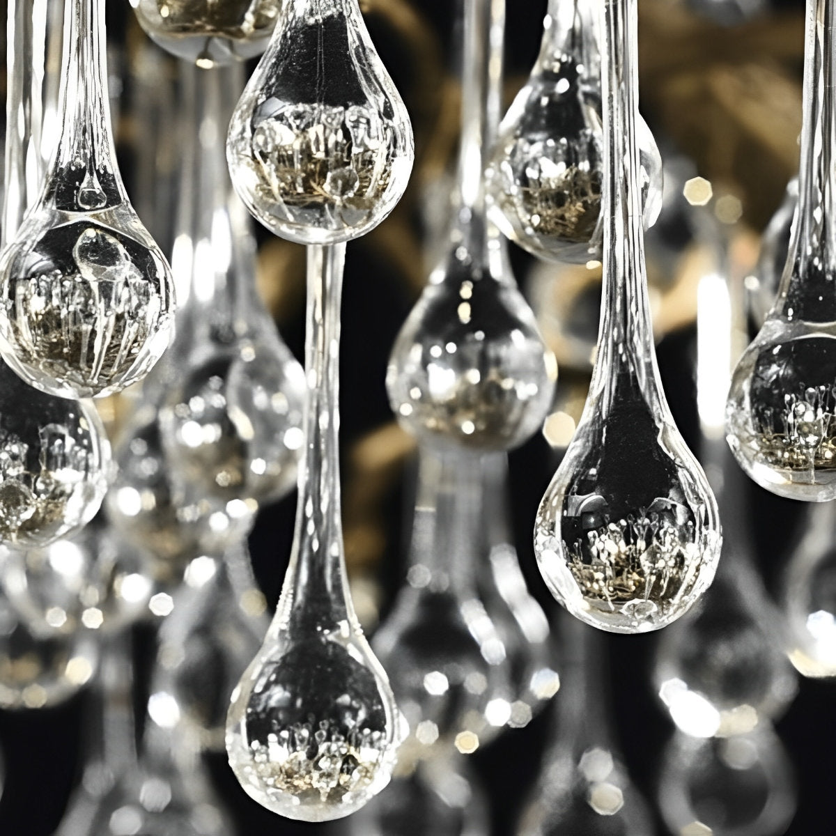 Moderne Luxe Gouden Boomtak Druppel Waterval Kroonluchter Verlichting