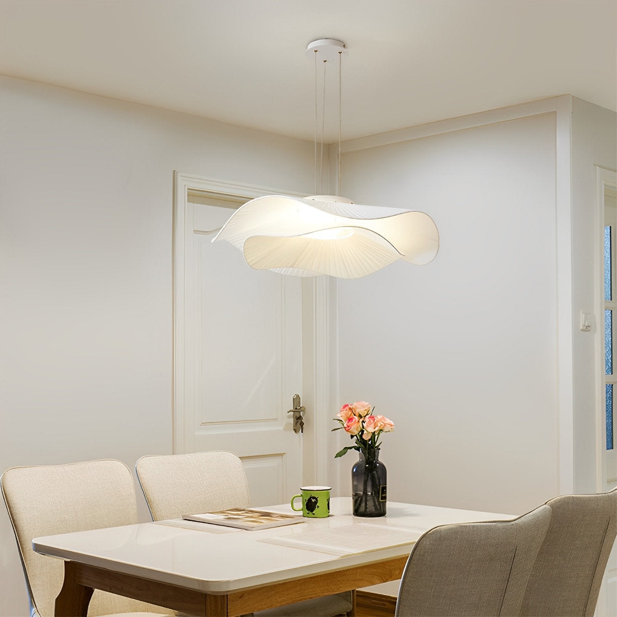 Moderne minimalistische kunst lotusblad hanglamp