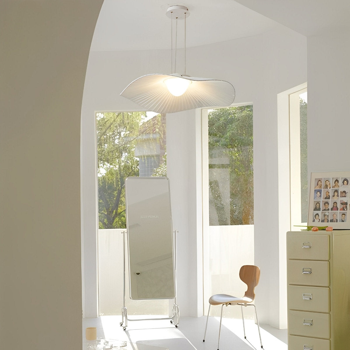 Moderne minimalistische kunst lotusblad hanglamp