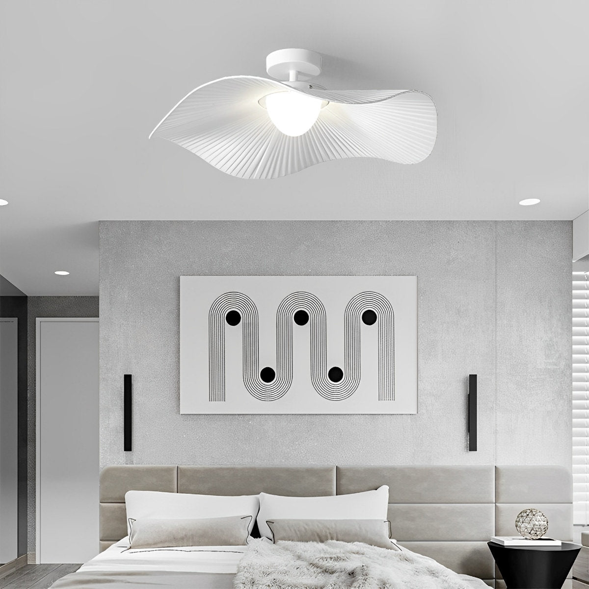 Moderne minimalistische kunst lotusblad hanglamp