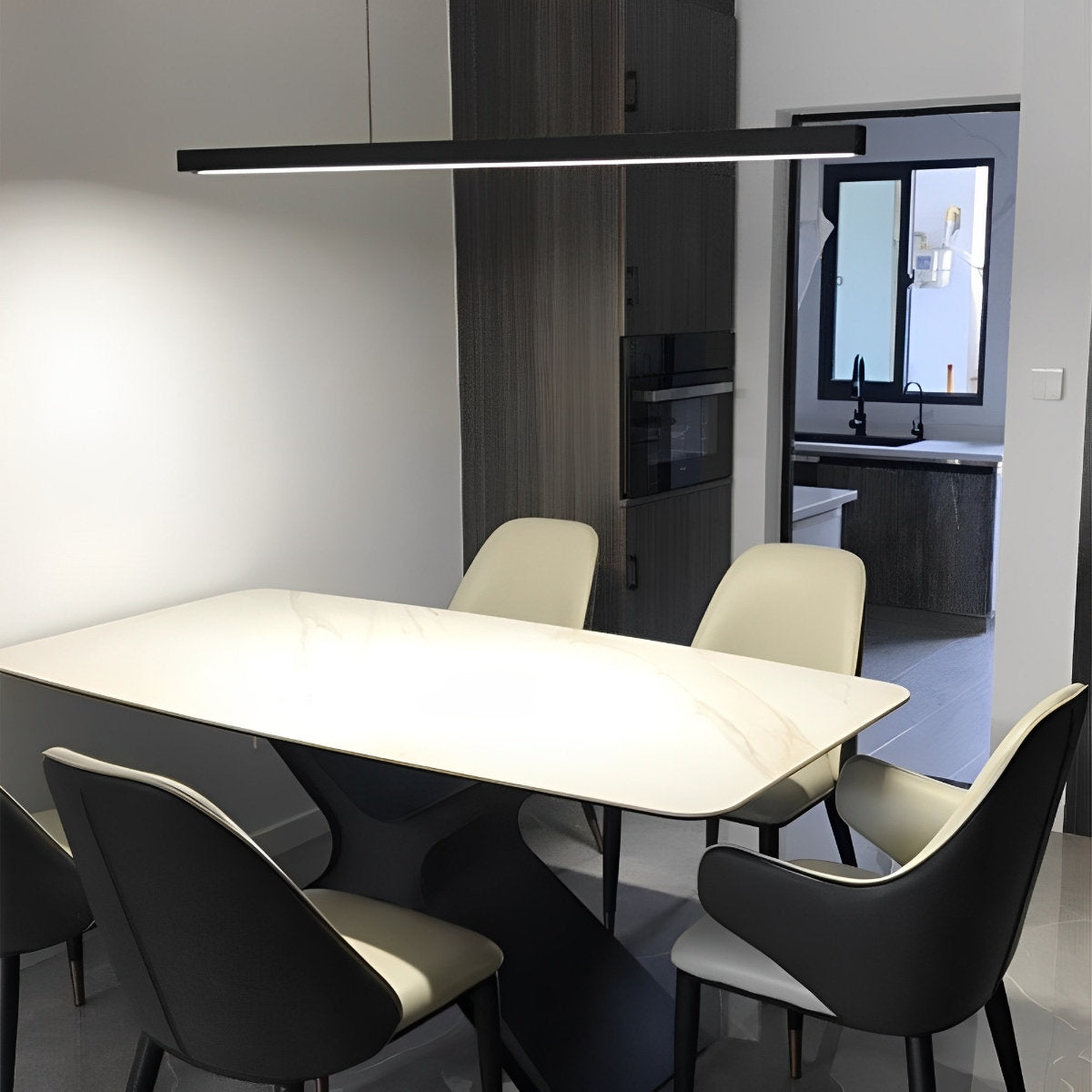 Moderne minimalistische hanglamp LED lange lichtbalk