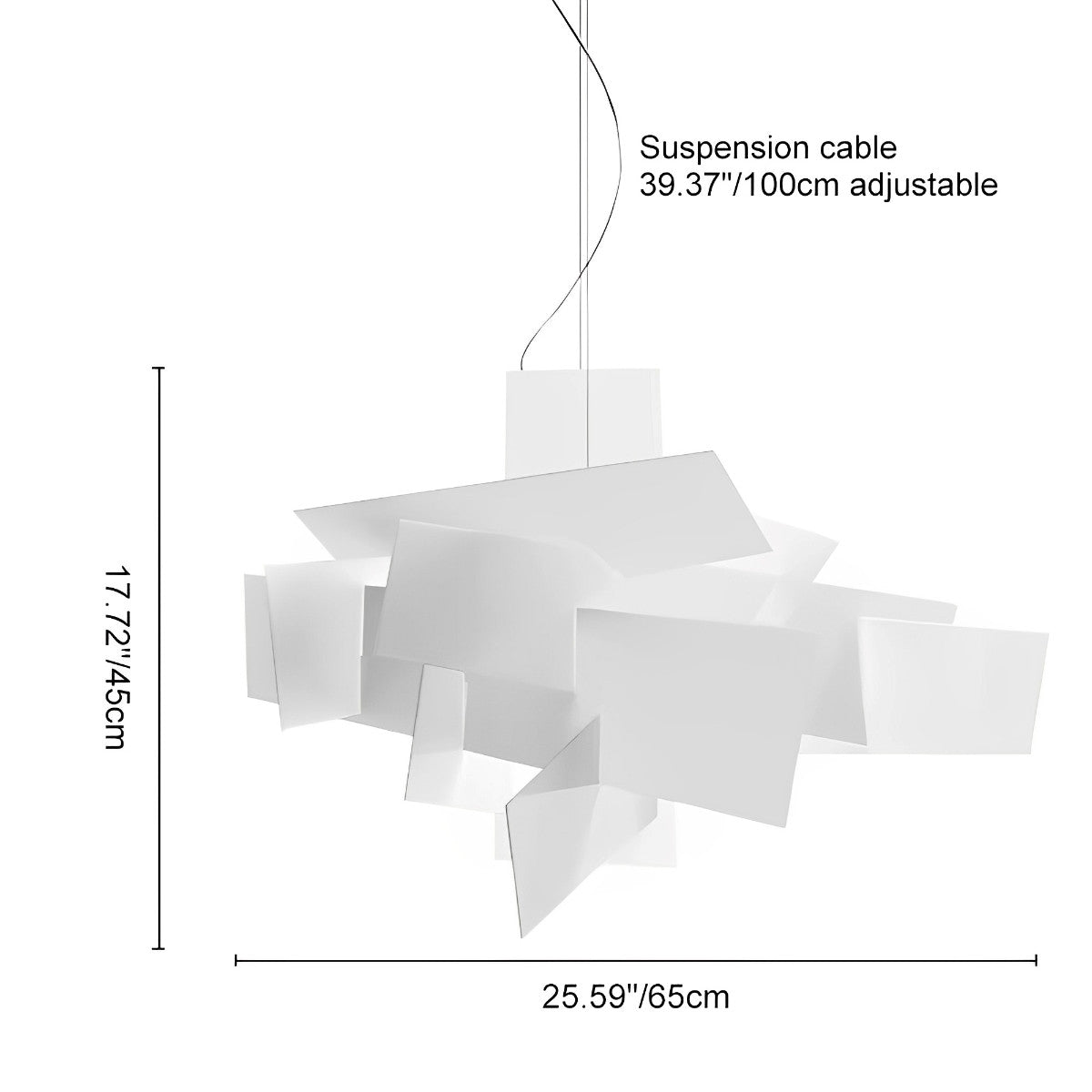 Moderne minimalistische geometrische kunst hanglamp