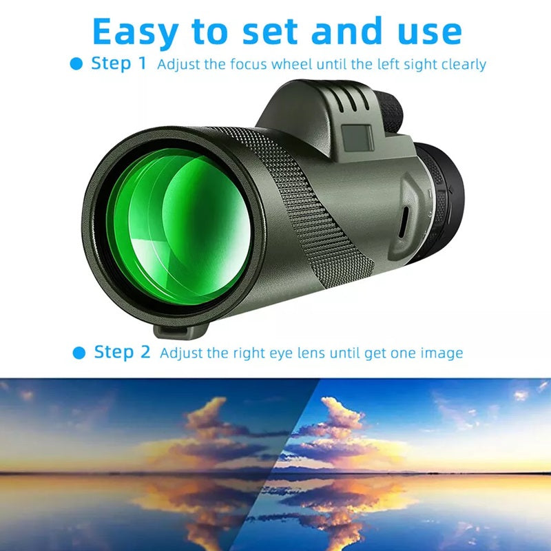 Draagbare HD Monoculair Telescoop