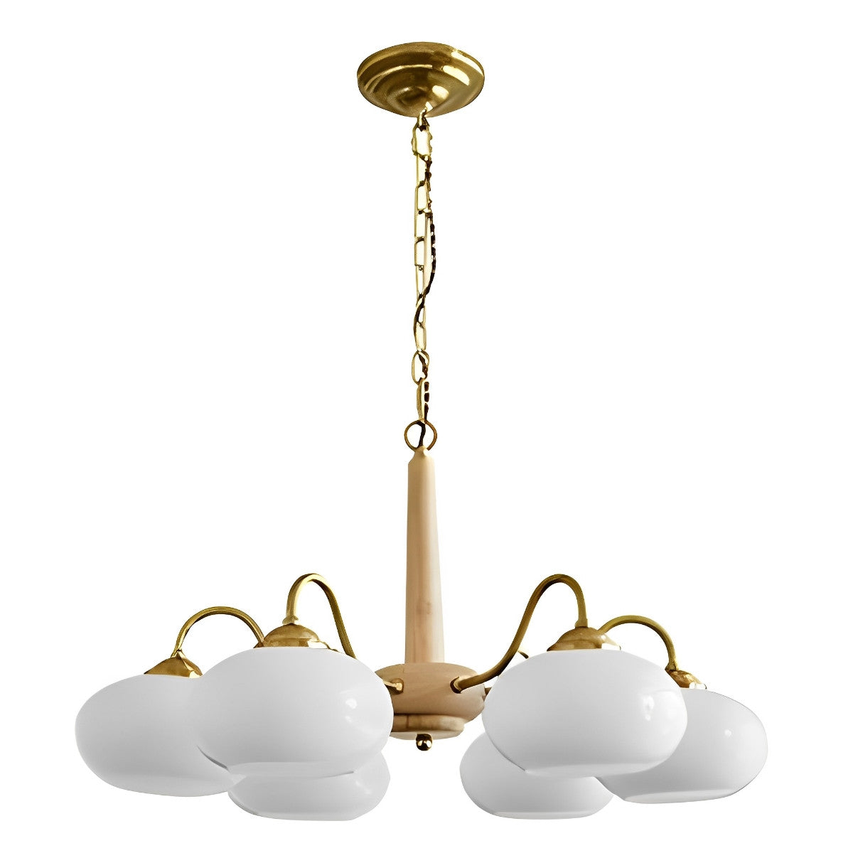 Nordic glazen hout metalen kroonluchter hanglampen