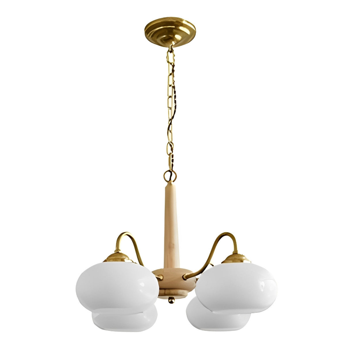 Nordic glazen hout metalen kroonluchter hanglampen