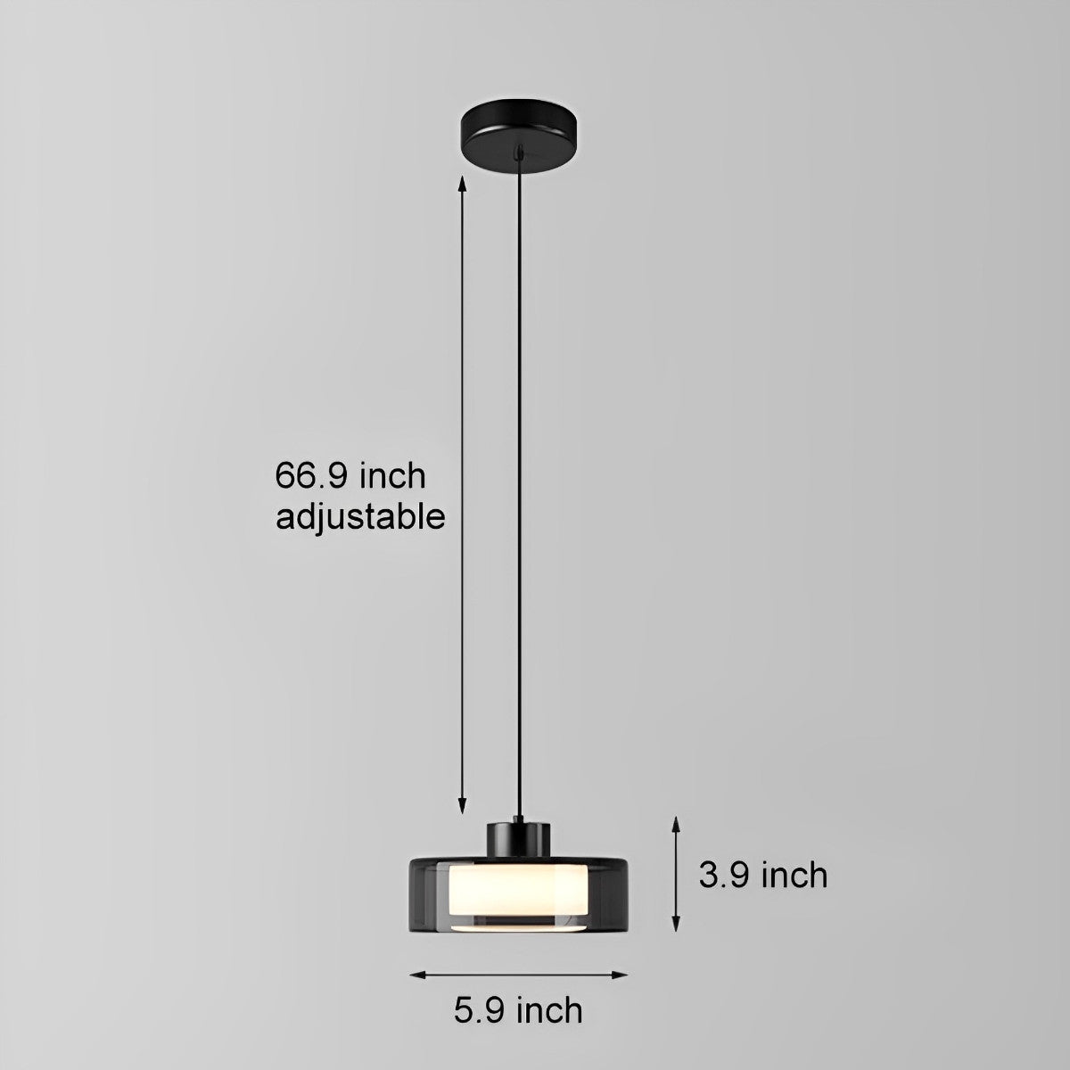Moderne minimalistische kroonluchter glas messing bedlampje verlichting