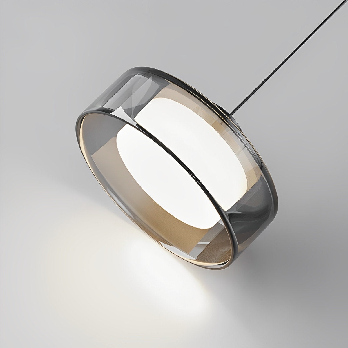 Moderne minimalistische kroonluchter glas messing bedlampje verlichting