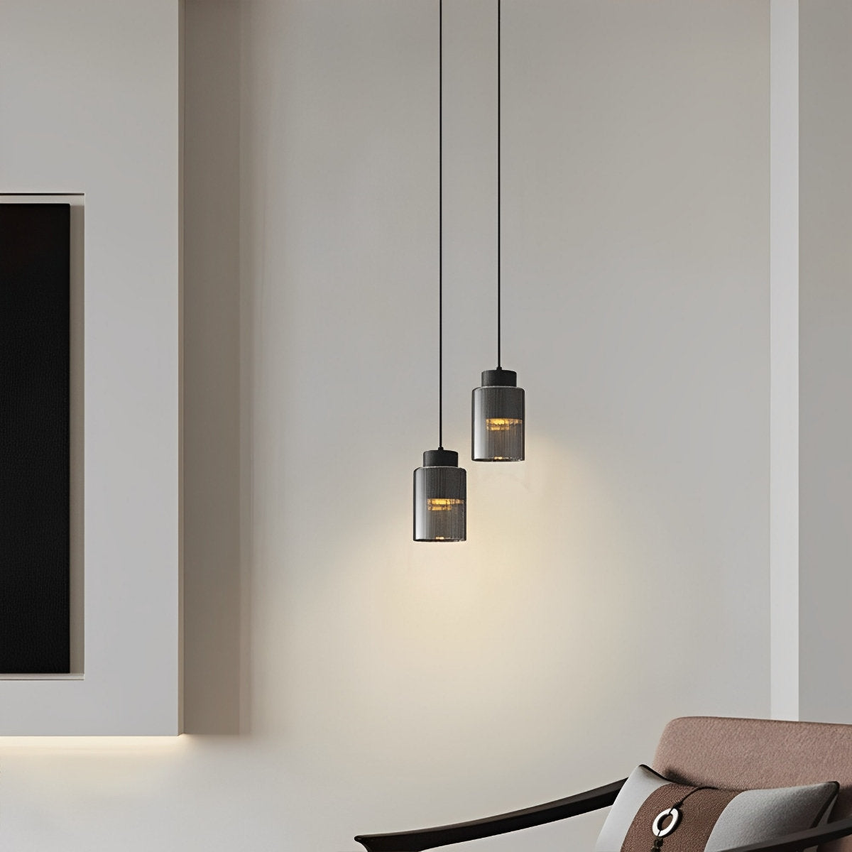 Moderne minimalistische kroonluchter glas messing bedlampje verlichting