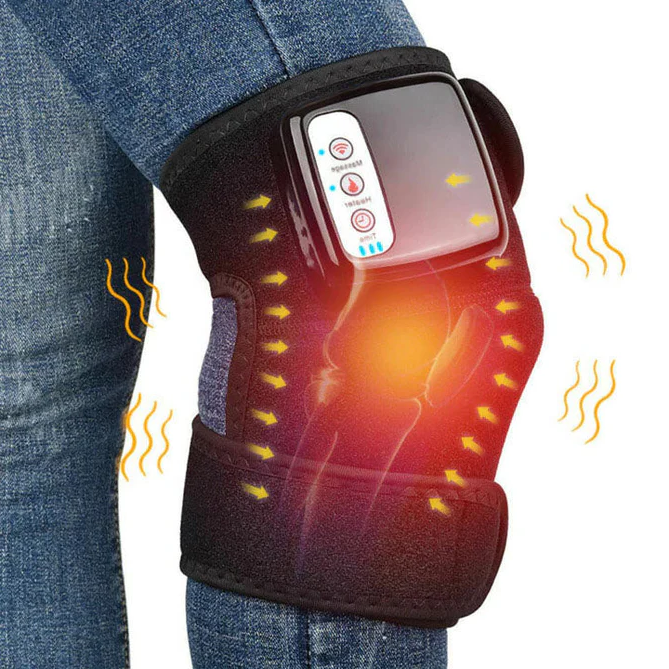 Oplaadbare verwarmde kniemassager voor artritis en pijnverlichting
