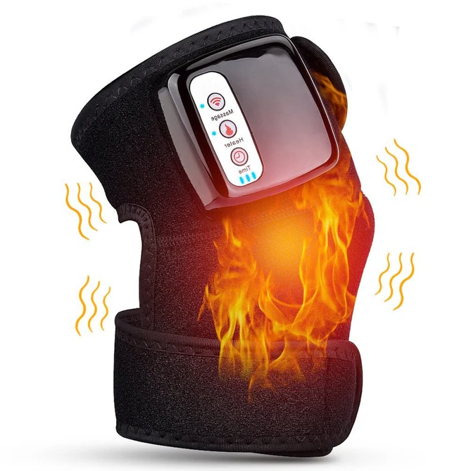 Oplaadbare verwarmde kniemassager voor artritis en pijnverlichting