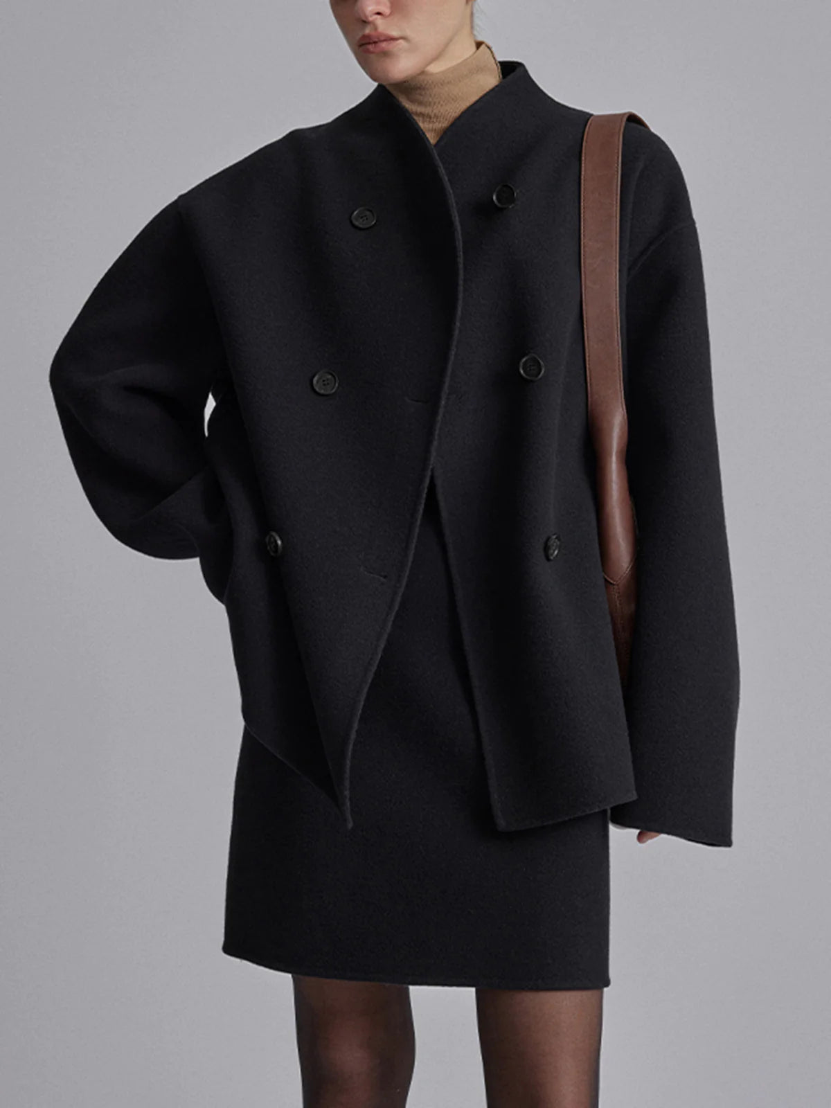 Oversized blousejack met knopen