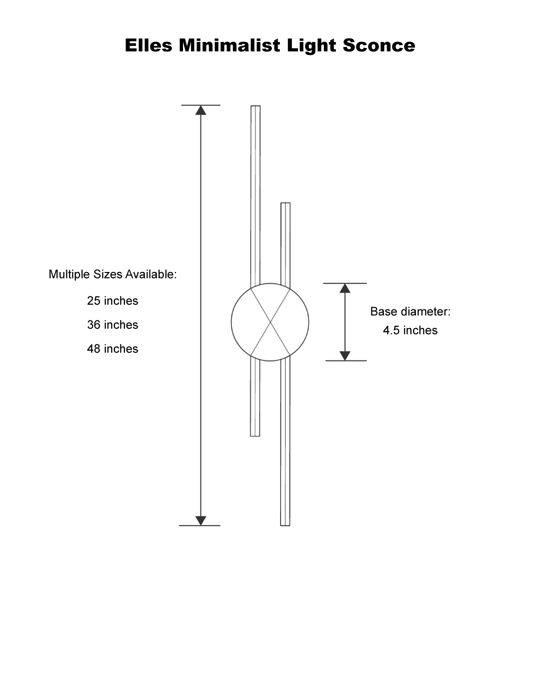 Lineaire minimalistische wandlamp