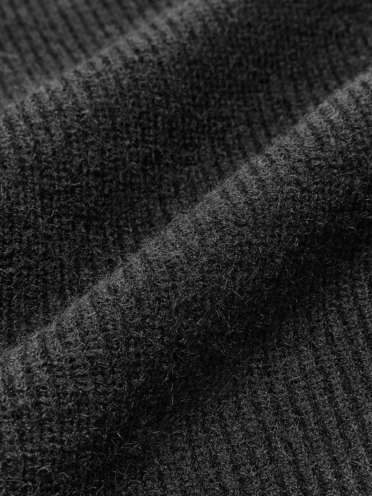 Patchwork V-hals Trui met Knopen