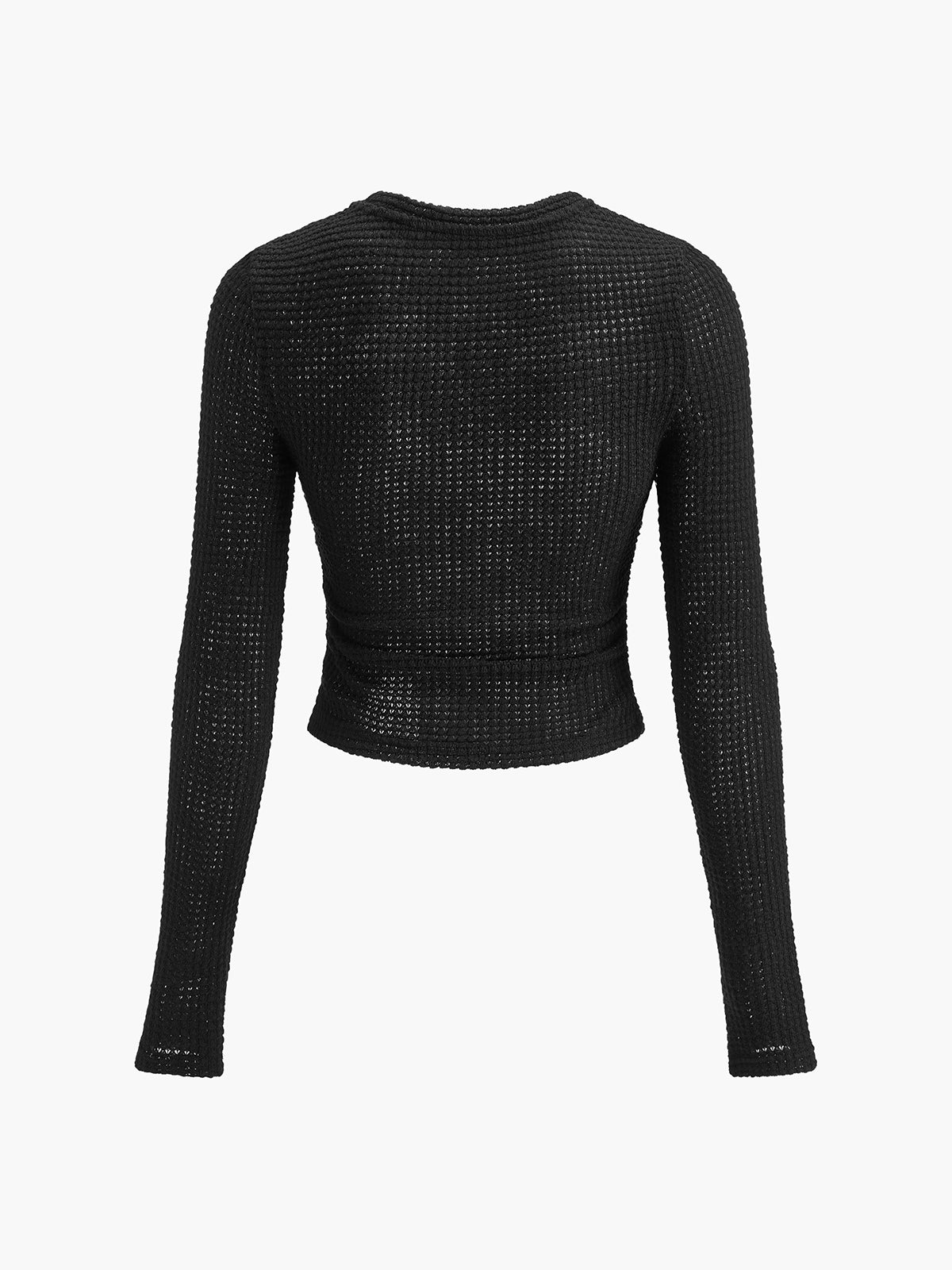 Effen Wafel Slim Trui