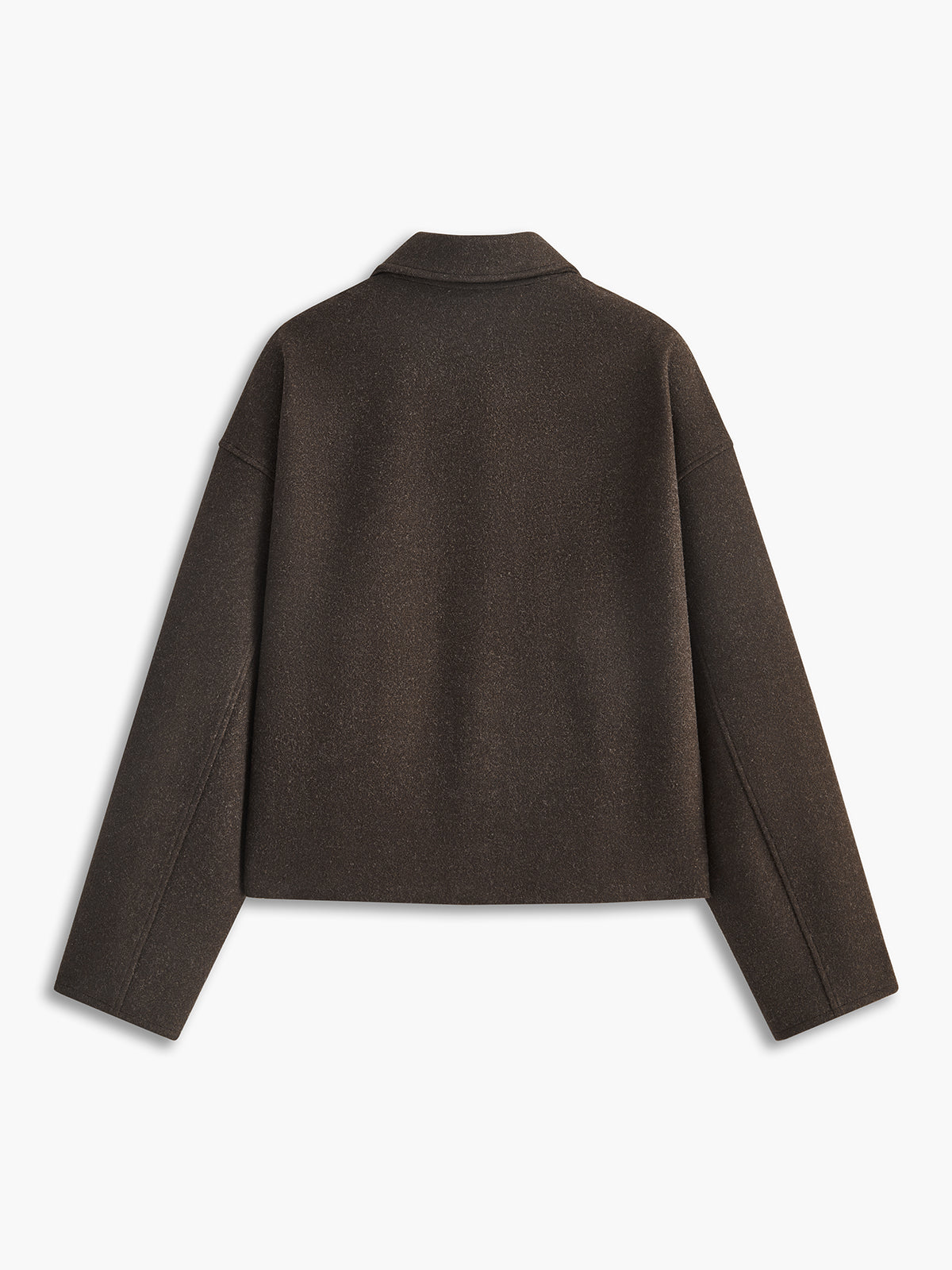 Effen rits tweed jas