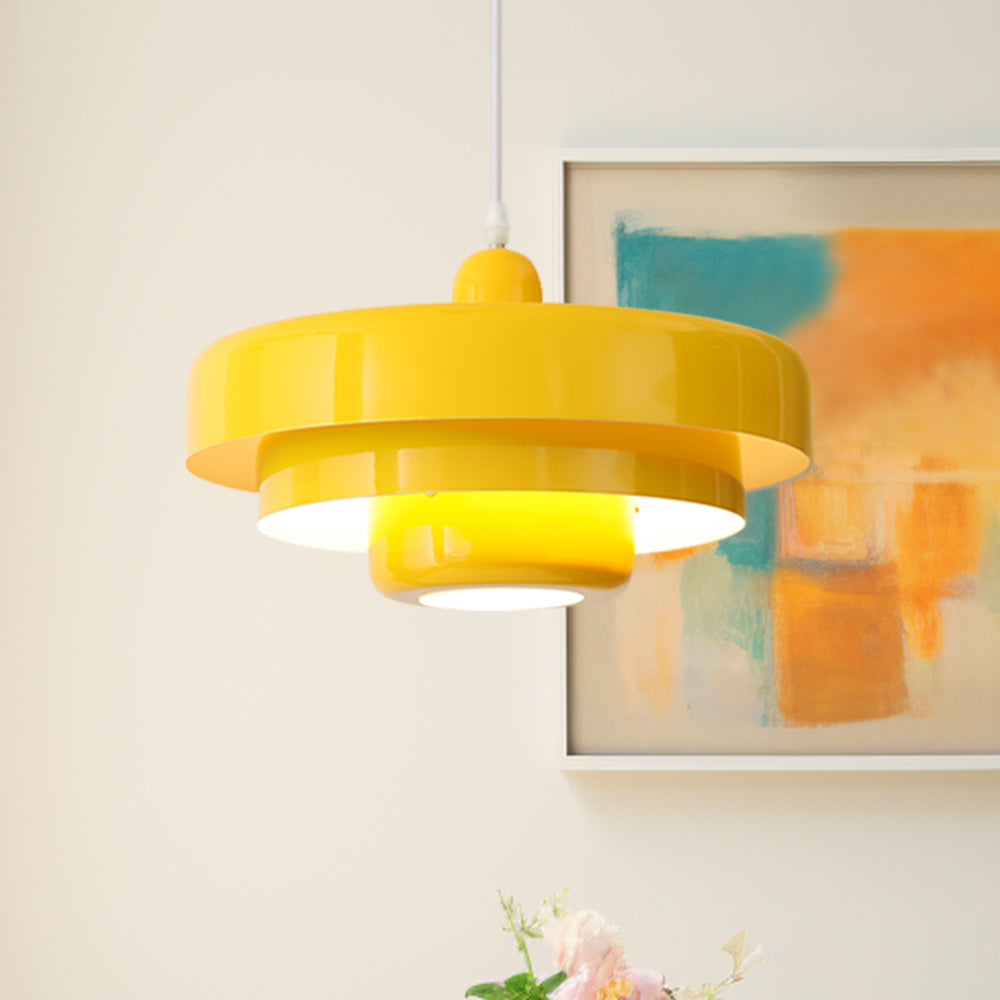 Middeleeuwse ijzeren retro enkele kop Bauhaus hanglamp
