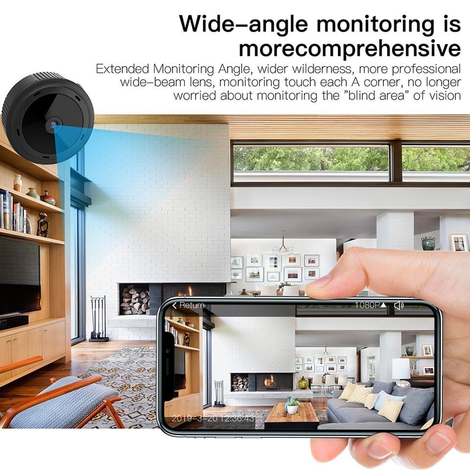 Mini WiFi Camera 1080P HD IR Nachtzicht Beveiligingscamera voor Thuis Babyfoon