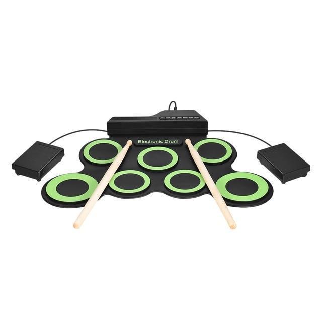 Draagbare oprolbare elektronische drum pad set