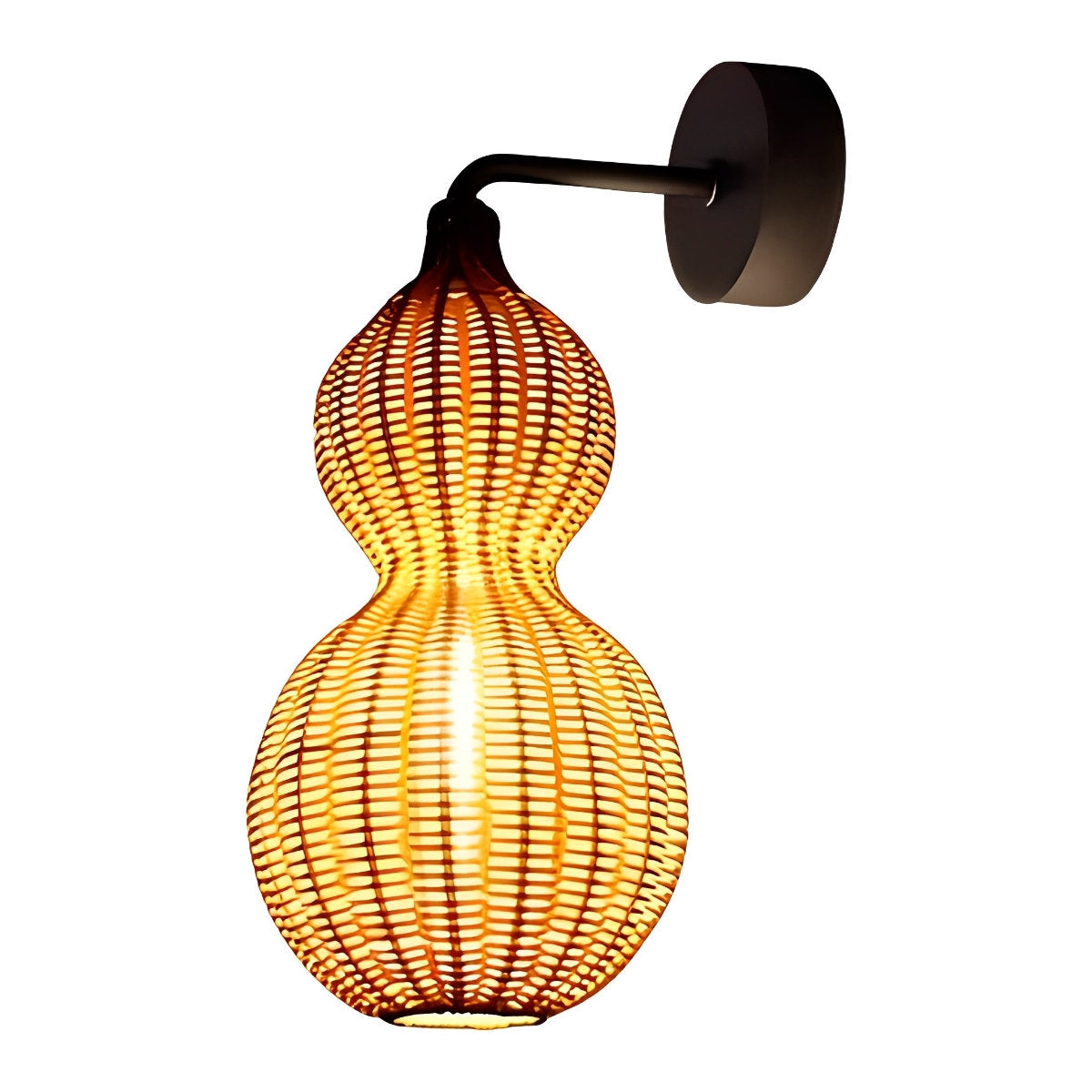 Rotan kalebas waterdichte retro buiten kroonluchter veranda lampen