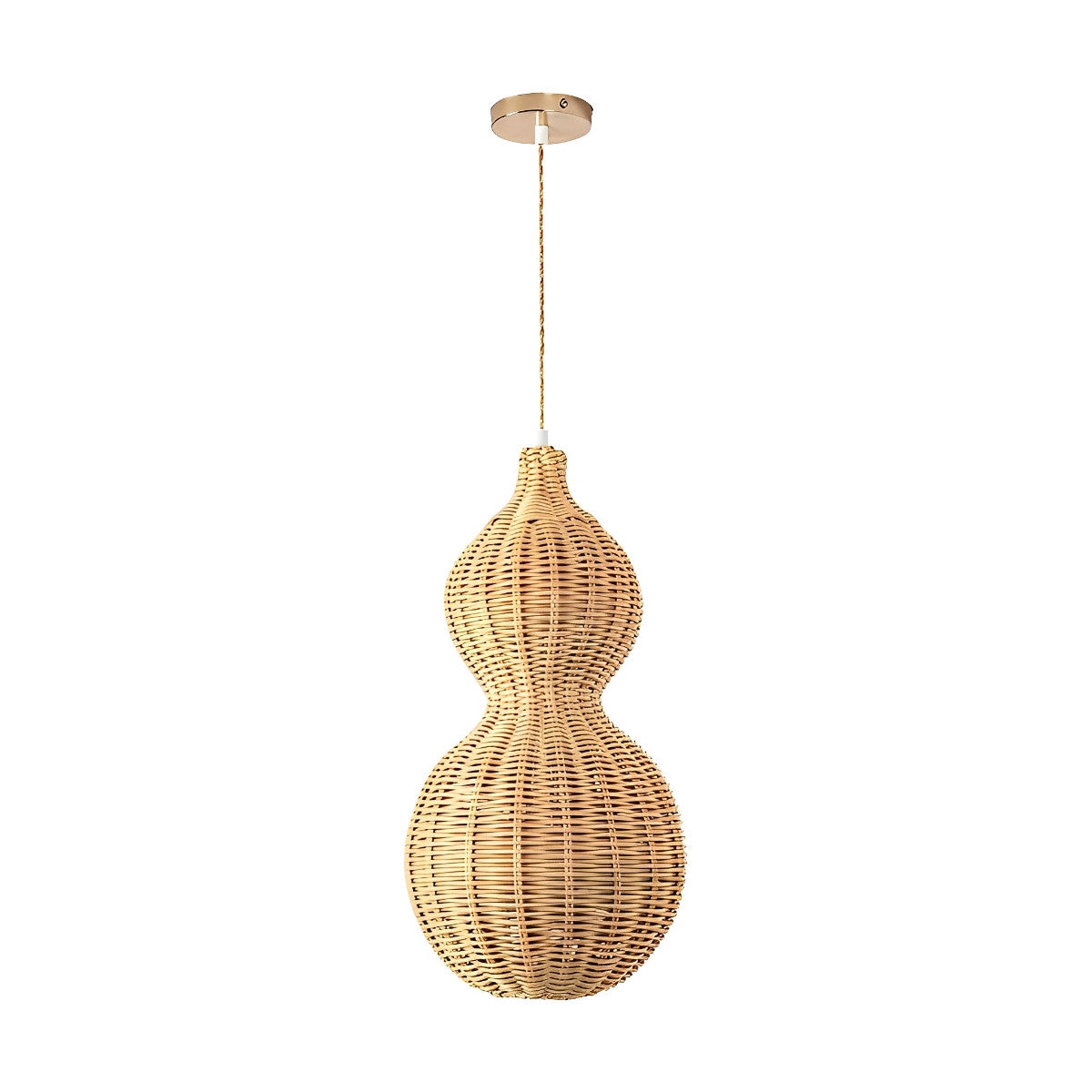 Rotan kalebas waterdichte retro buiten kroonluchter veranda lampen
