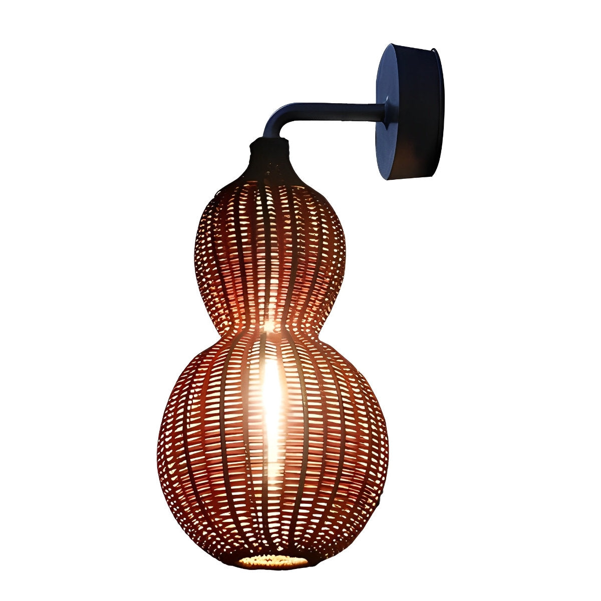 Rotan kalebas waterdichte retro buiten kroonluchter veranda lampen