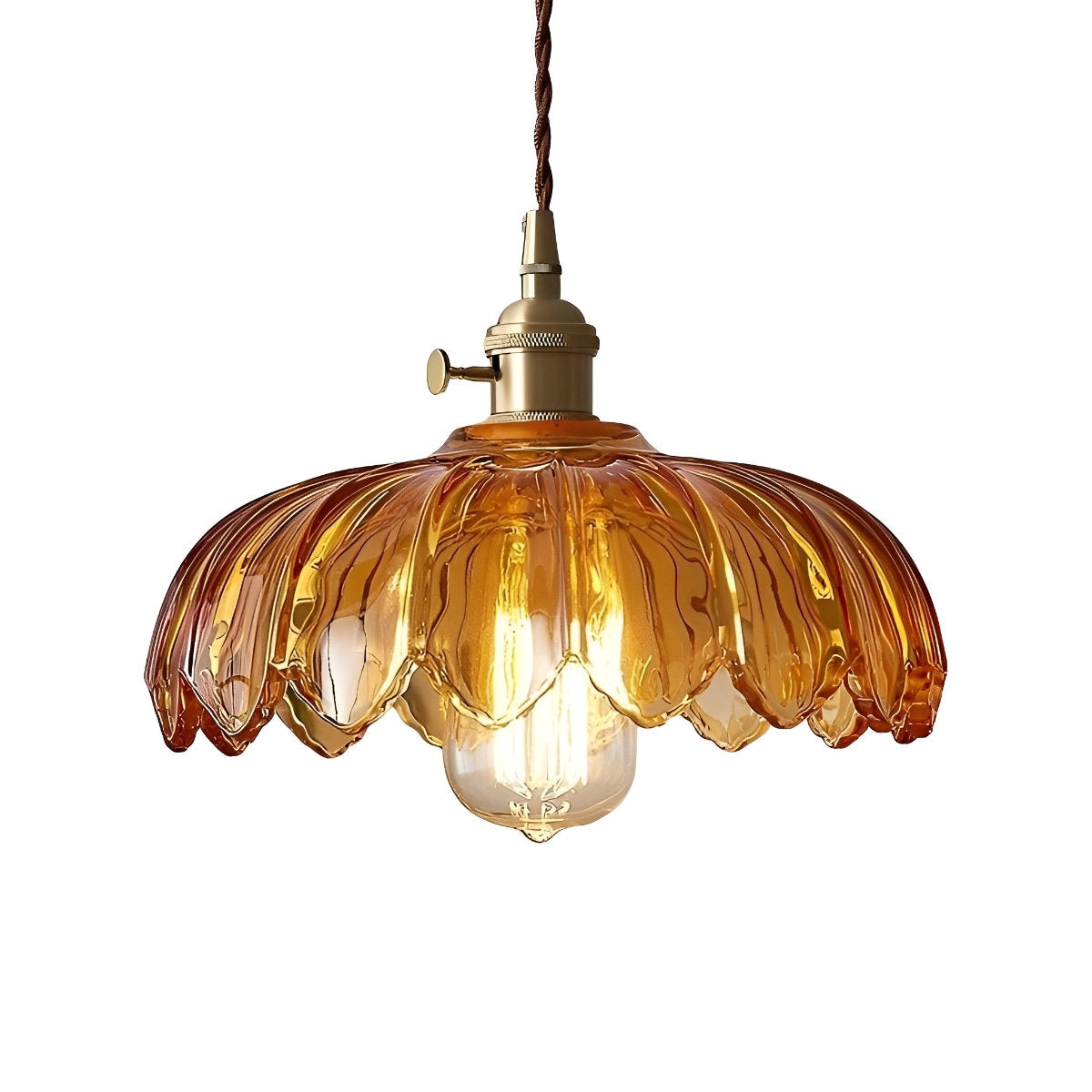Retro Bloem Glas Messing Keuken Hanglamp Verlichting Kroonluchter Hanglamp