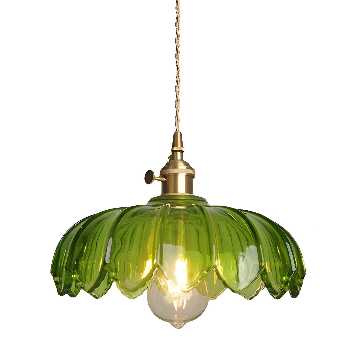 Retro Bloem Glas Messing Keuken Hanglamp Verlichting Kroonluchter Hanglamp