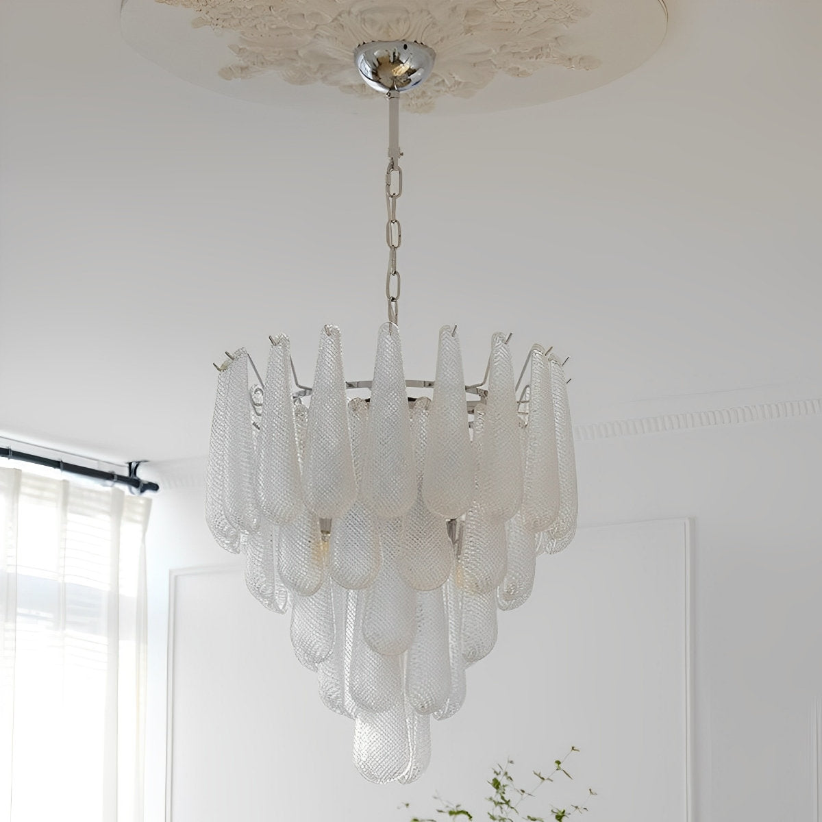 Retro Luxe Traanvormige Waterval Kroonluchter Licht
