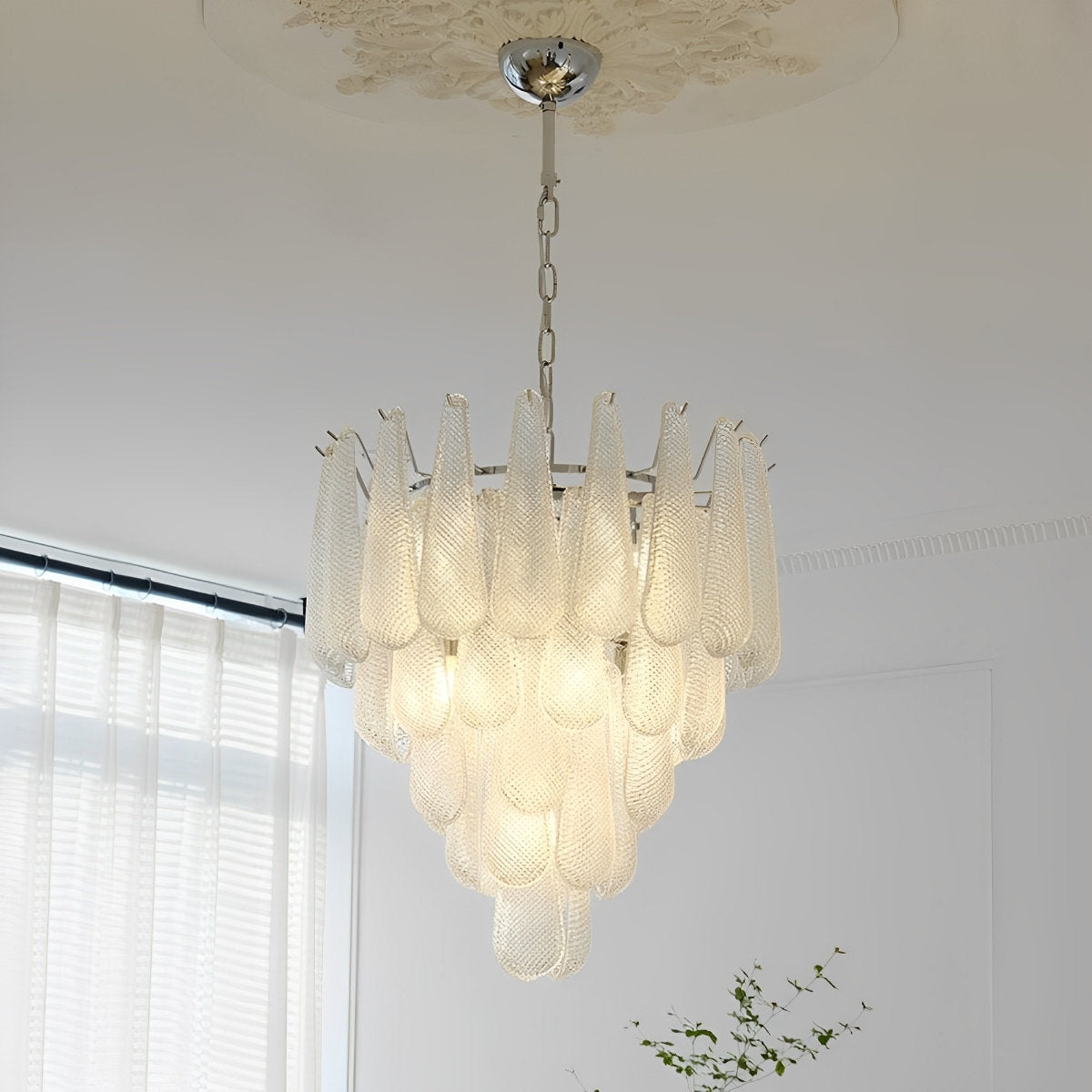Retro Luxe Traanvormige Waterval Kroonluchter Licht