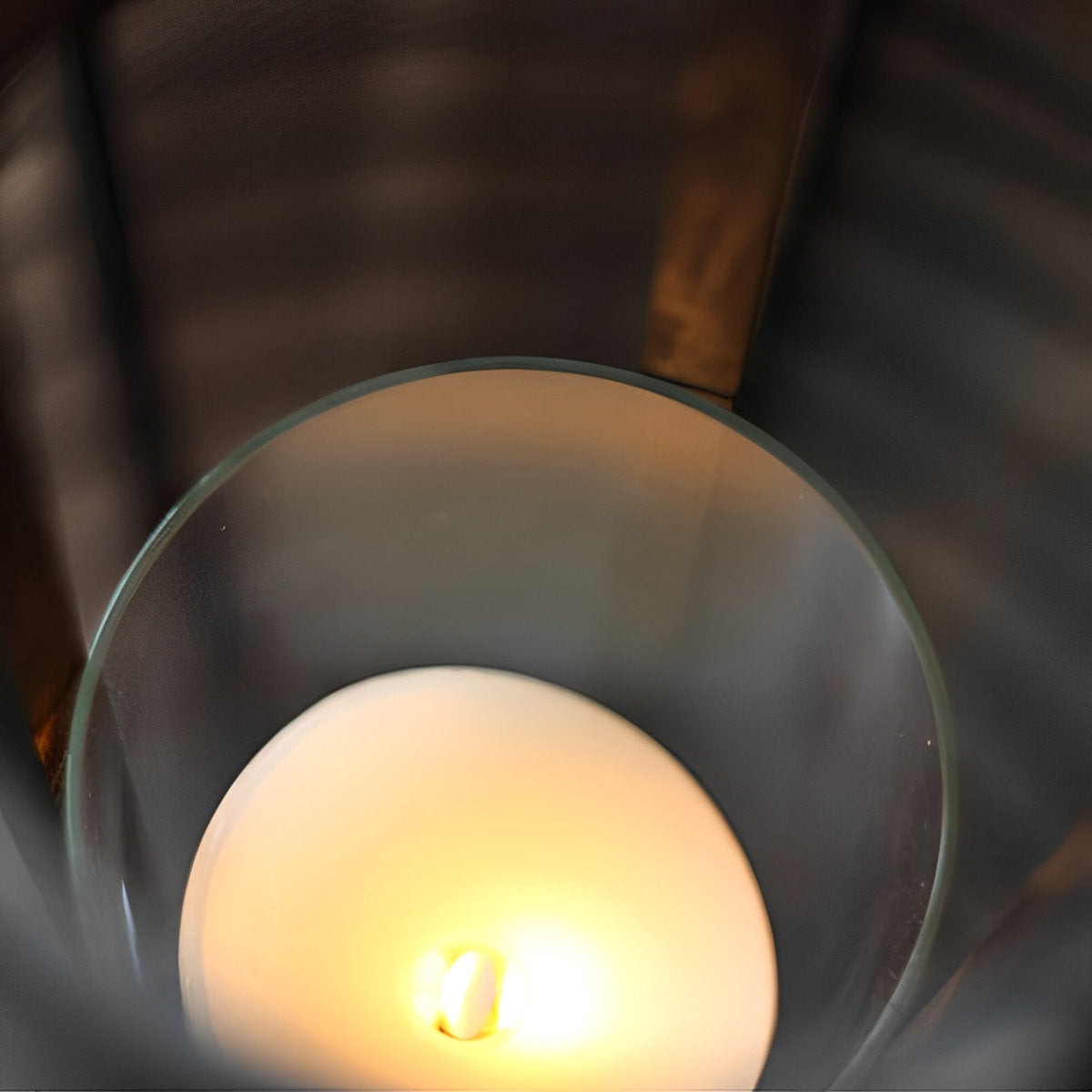 Retro ovale kooi LED kaars vloerlamp lantaarn