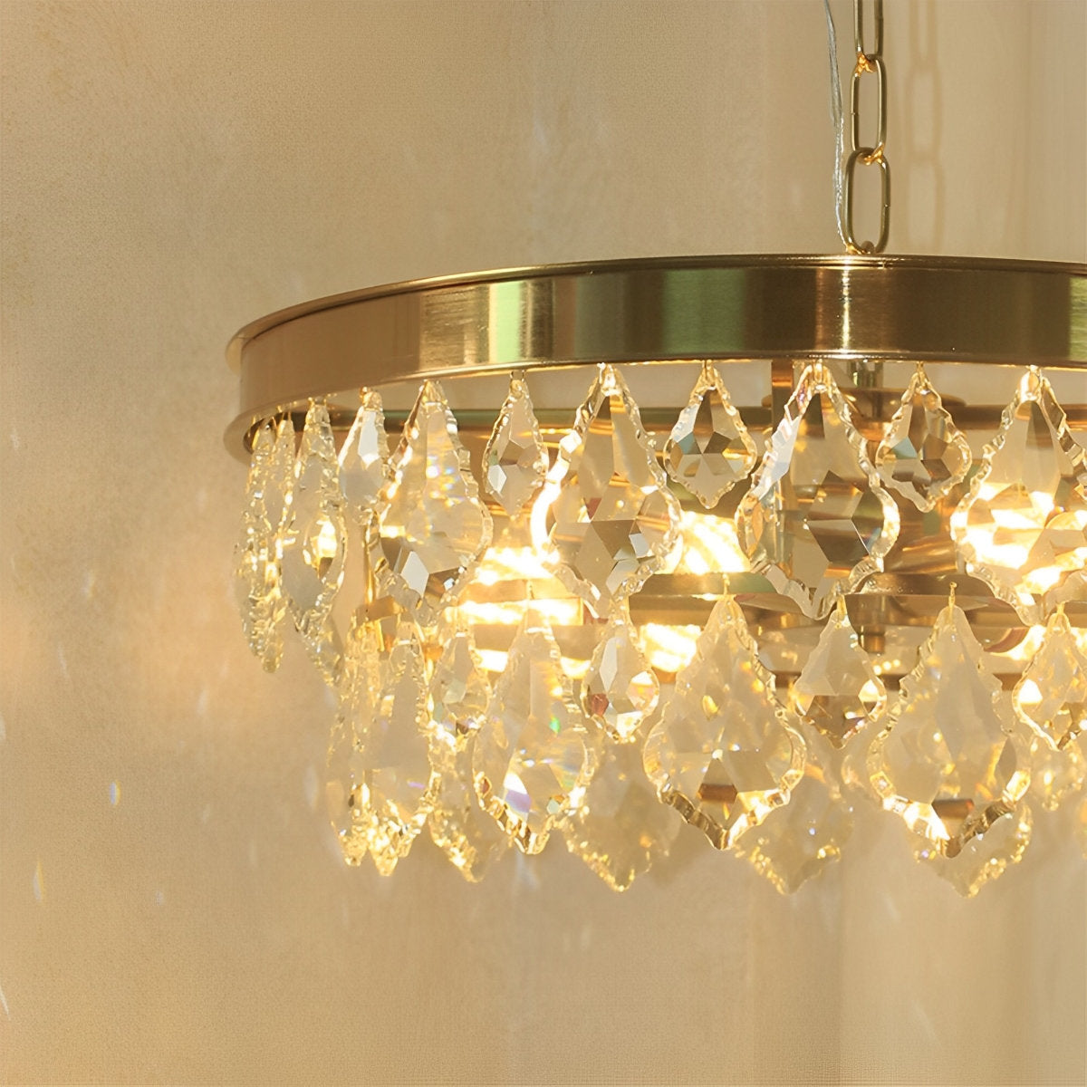 Rustic Modern Round Crystal Chandeliers Round Light