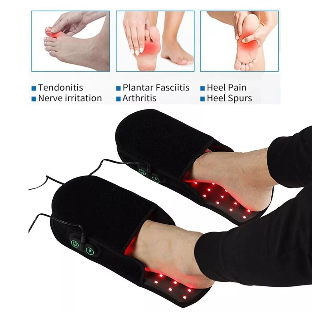 LED rode licht slippers voor voetneuropathie gewrichtspijn verlichting infraroodtherapie