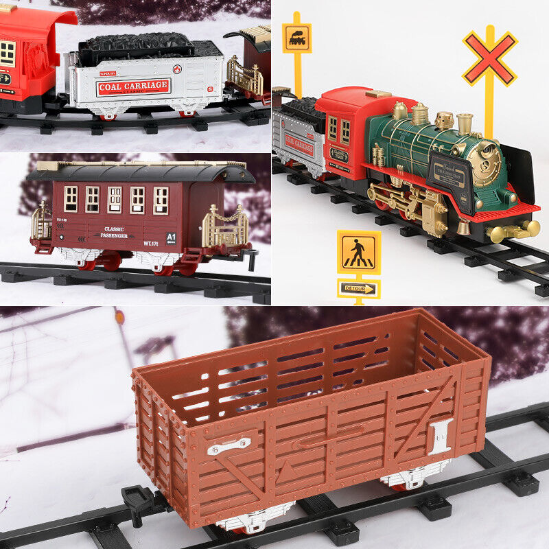 Fernbedienung Vintage Klassisches RC Zugspielzeug Set mit echtem Rauch, Lichtern, Sound