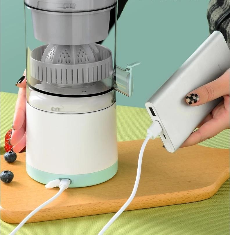 Draagbare Draadloze Elektrische Verse Sinaasappel Citrus Pers Sapcentrifuge
