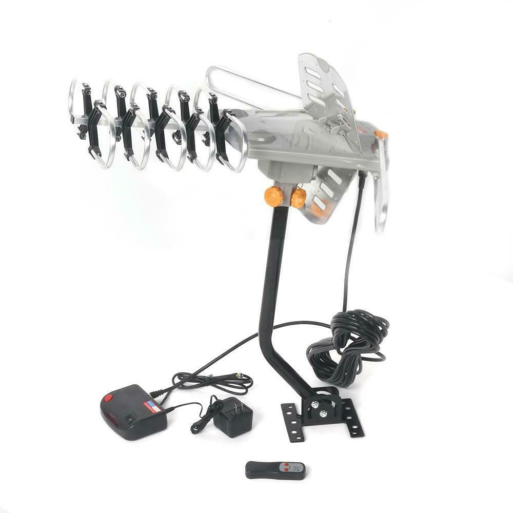 250 Meilen Outdoor Digital Verstärkte HDTV Antenne, Motorisierte 360° Drehung mit Mast