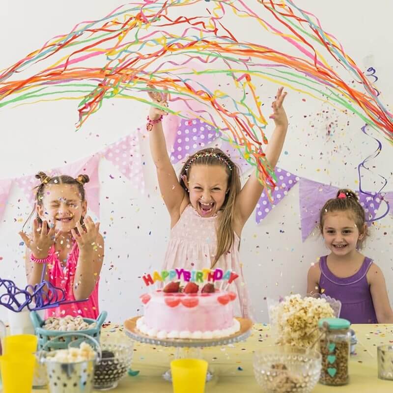 Colorful Wedding Confetti Poppers: Party Celebration Streamers