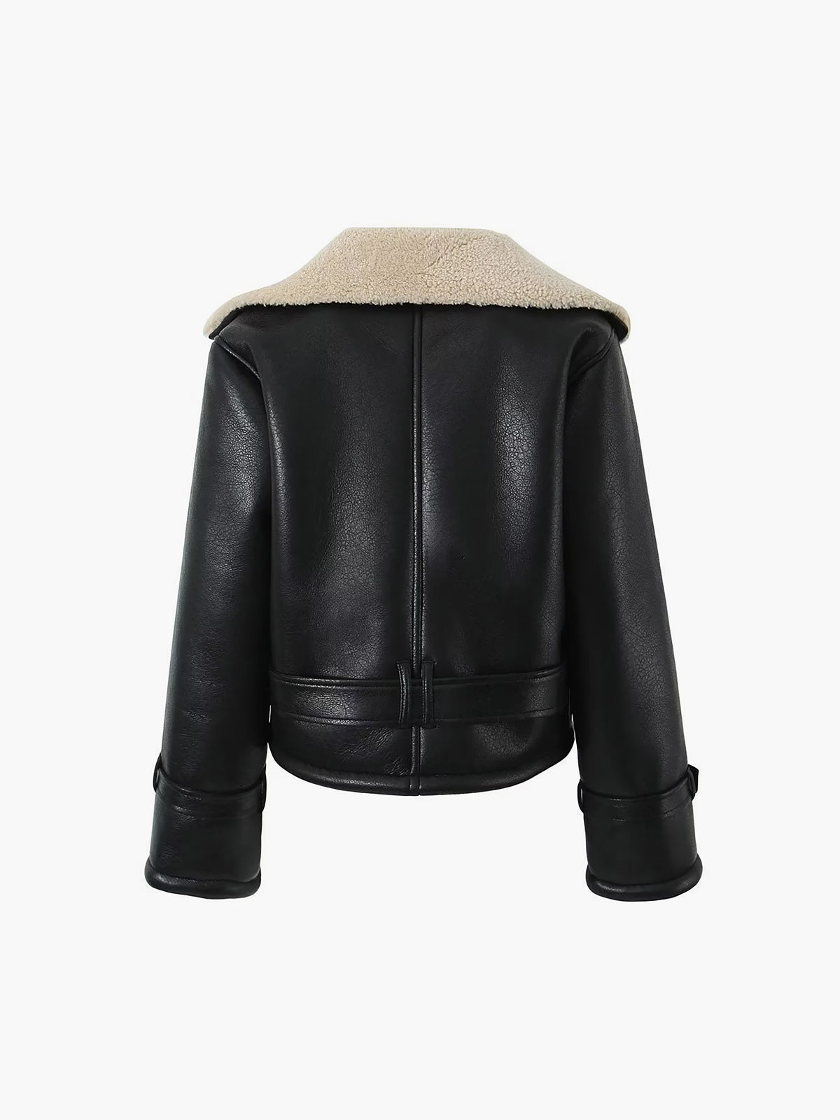 Too Blessed Sherpa Lined Aviator Jacket – Shearling Leather