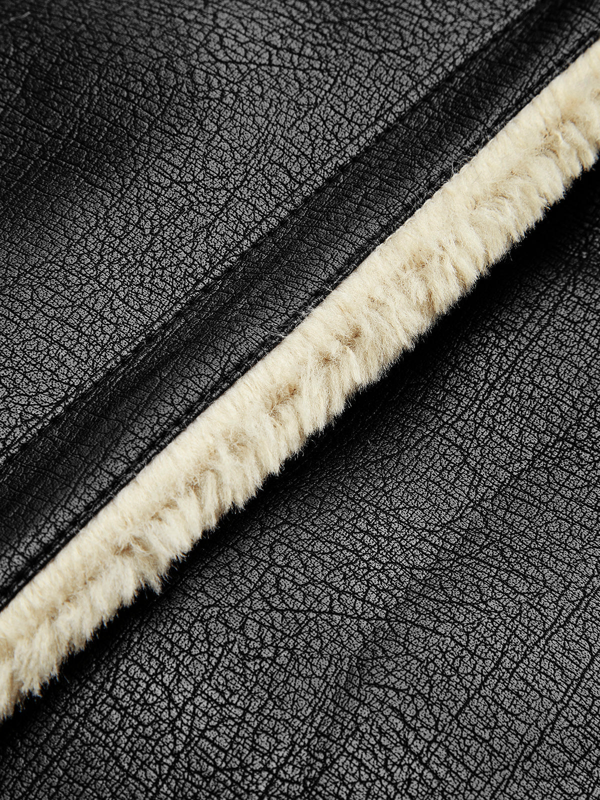 Too Blessed Sherpa Lined Aviator Jacket – Shearling Leather
