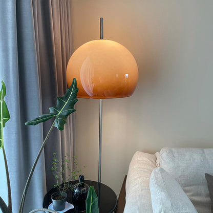 Moderne retro paddenstoel glazen staande vloerlamp voor woonkamer