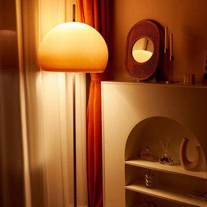 Moderne retro paddenstoel glazen staande vloerlamp voor woonkamer