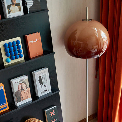 Moderne retro paddenstoel glazen staande vloerlamp voor woonkamer