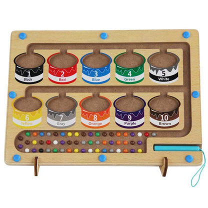 Magnetisch kleur- en nummermonster - educatief magnetisch speelgoed voor peuters met kleur- en nummerleren