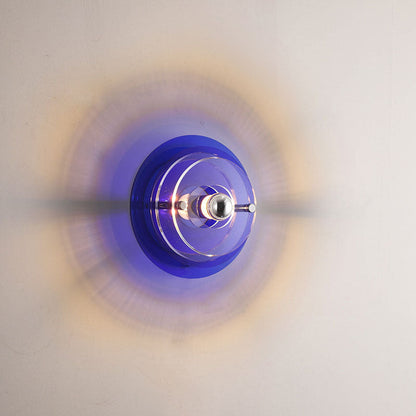 Moderne kleurrijke ijzeren acryl vliegende schotel kap licht wandlamp voor kamer
