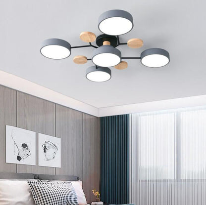 Modern Nordisch Rond Molecuul Tak Ontwerp LED Semi-Opbouw Plafondlamp